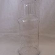 Bouteille vase carafe en verre bullé