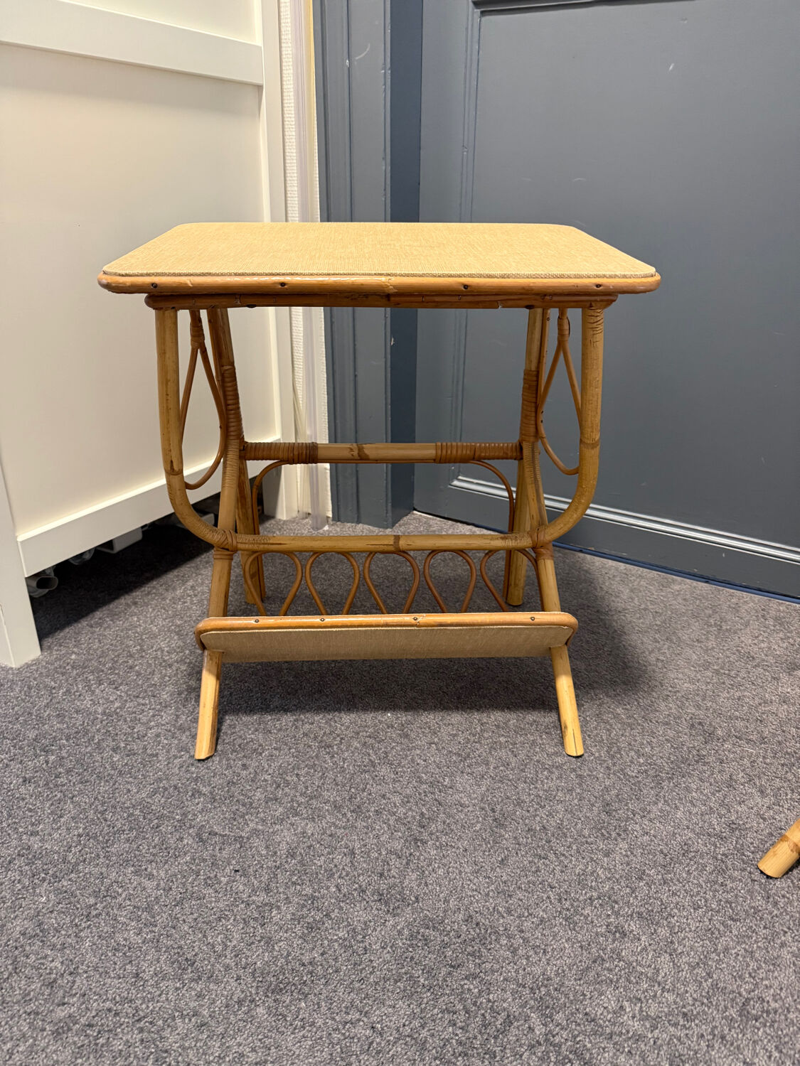 Rattan bedside table