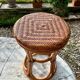 Tabouret vintage en rotin