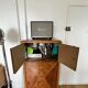 Art deco burl python walnut storage unit