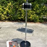 Cendrier sur Pied Vintage Années 70 - Tablette & Porte Revues/Journaux