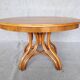 Extending table with vintage bentwood base from the end of the 19th century