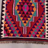 Old turkish kilim runner 367x86 cm