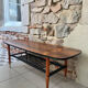 Scandinavian style coffee table with 2 levels from the 1960s.