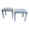Pair of white stools 70'