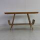 Dutch design birchwood coffee table by Wilhelm Lutjens for Den Boer Gouda