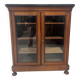 Display cabinet at counter height in mahogany and veneer, 19th century.