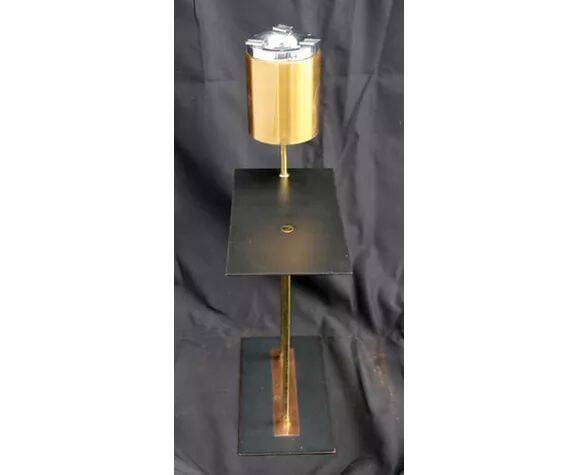 Cendrier moderniste en cuivre avec tablette, 1960.