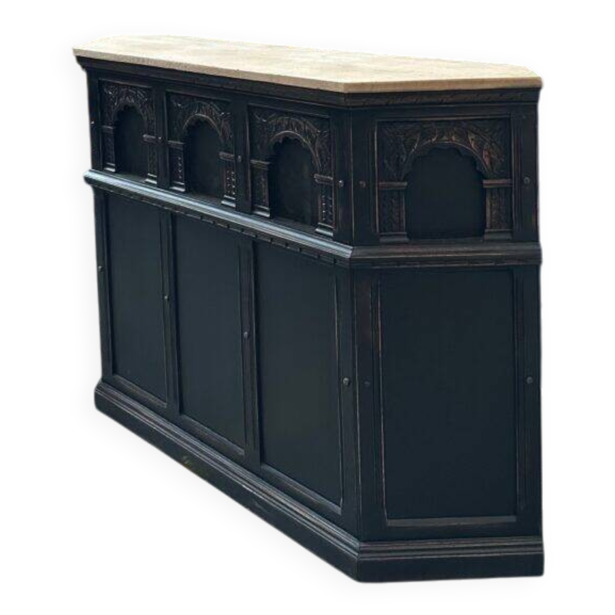 Patinated bar set from the early 20th century.