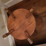 Guéridon, table d’appoint ronde Art Déco en bois