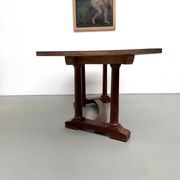 Table de repas ou bureau Art Déco en chêne et hêtre – Années 1930