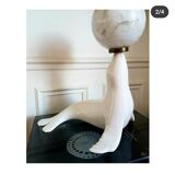 Vintage sea lion lamp