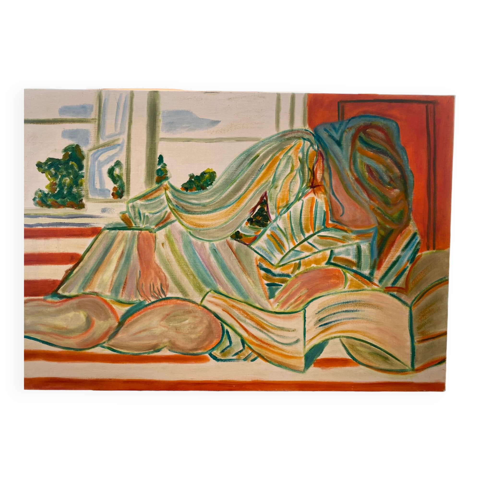 Oil on canvas "the reader"