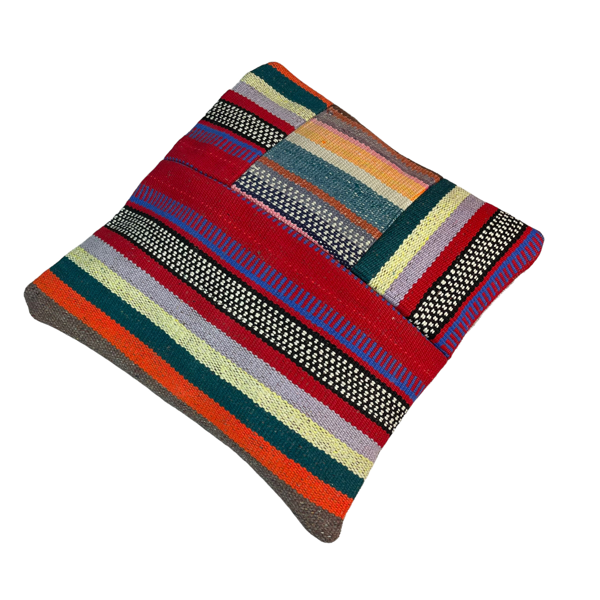 Vintage turkish kilim cushion cover 40x40cm