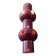Suspension vintage en céramique rose violette West Germany