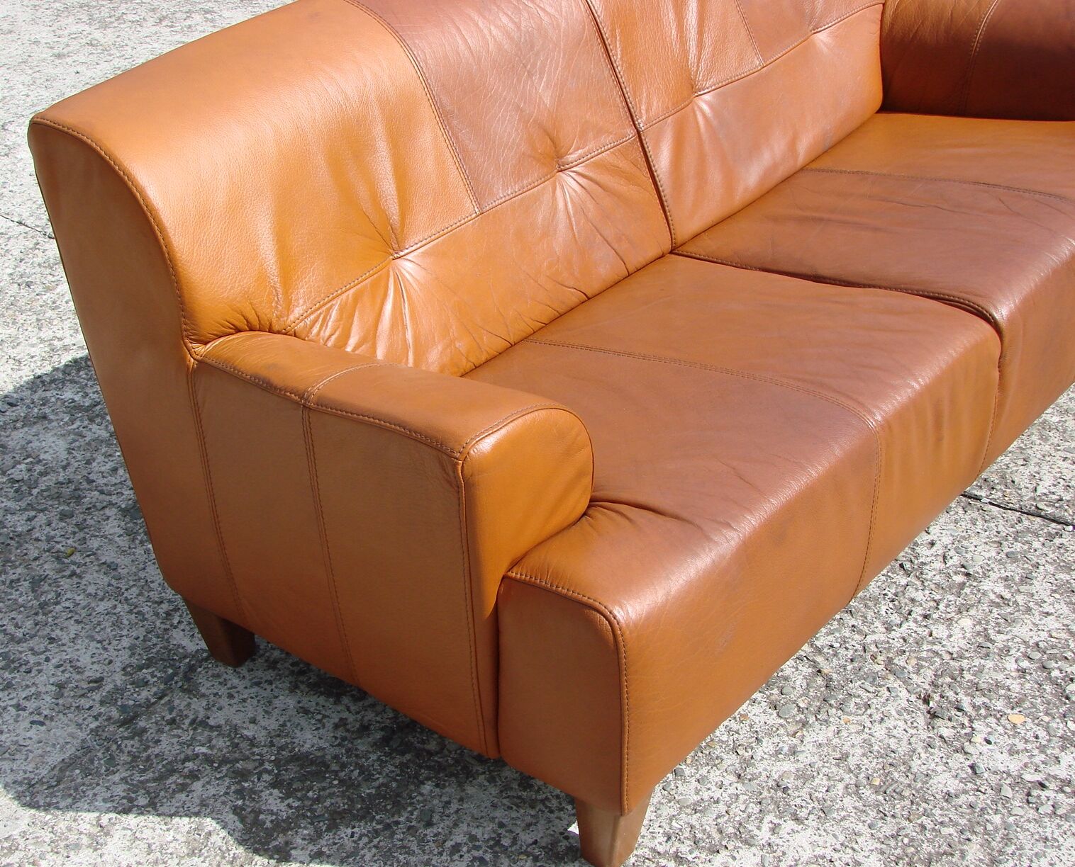 Leather sofa, 70