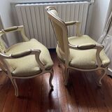 2 fauteuils style Louis XV