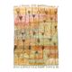 Moroccan Berber rug Boujaad ochre with colorful patterns 297x197cm
