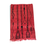 Moroccan Berber carpet Beni Ouarain red with black patterns 2,42x1.60m