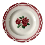 Round dish Digoin Sarreguemines model "Cibon" years 30-40