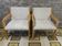 Pair of 1970s bouclette wool armchairs