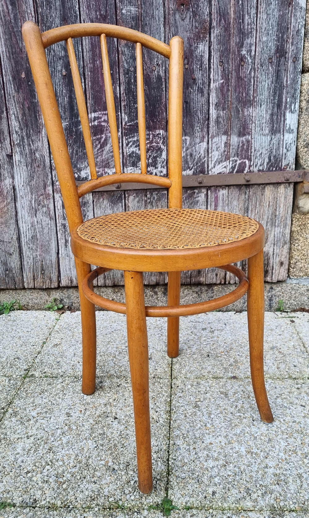 Pair of canned bistro chairs, J. Kohn early twentieth century.