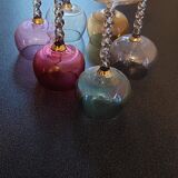 Colored crystal glasses
