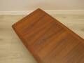 Danish teak sideboard in low architectural form, Scandinavian Modern design, 1970s
