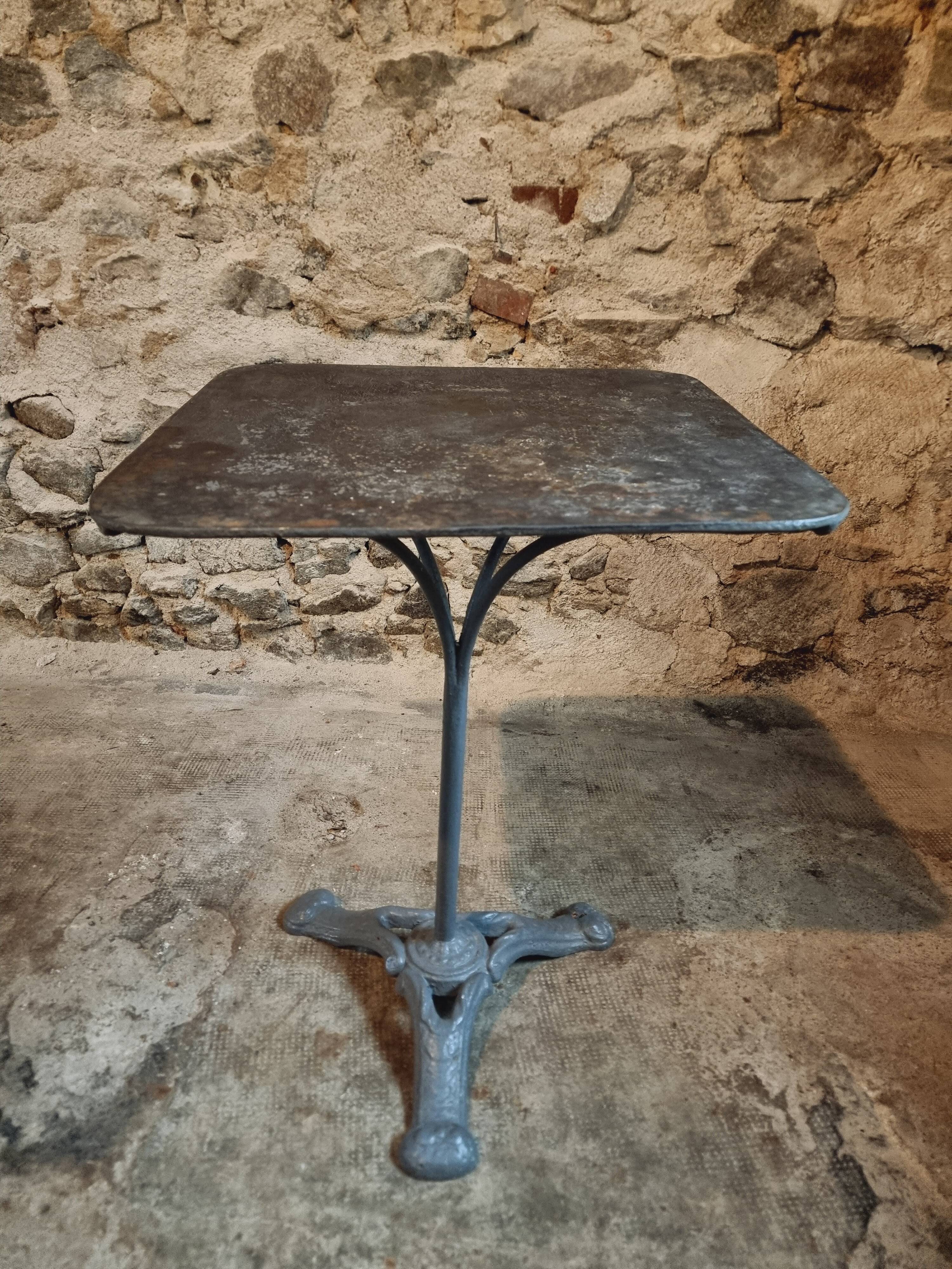 Table Bistrot Ancienne – Table de Jardin/Vin (Années 1920)