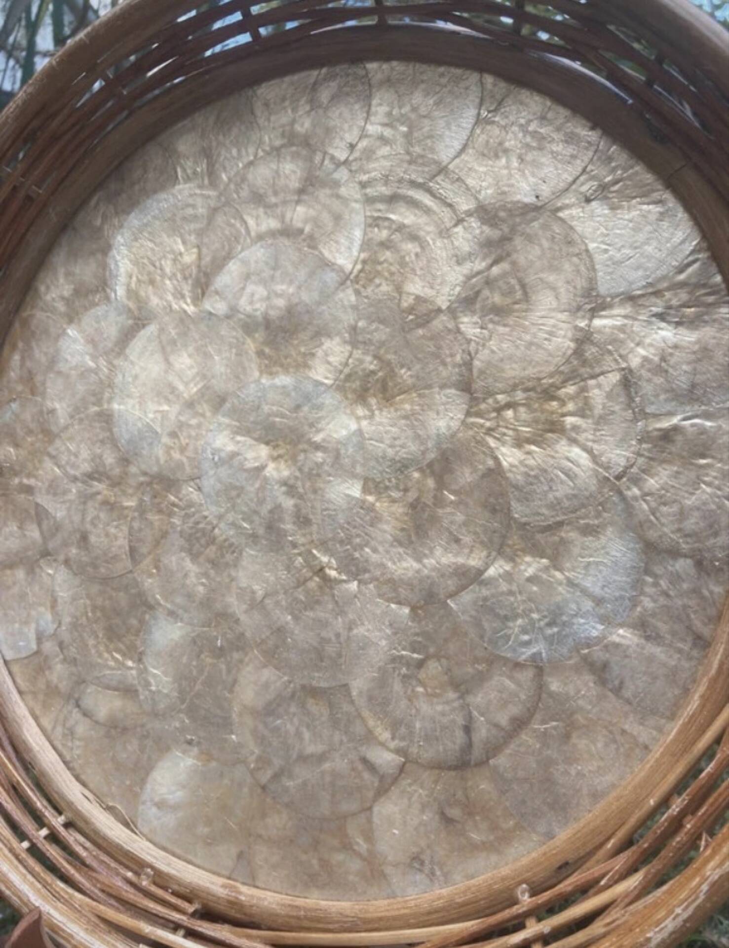 Mother-of-pearl plate
