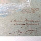 Portrait hommage de 1942 au pastel