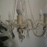 6-light chandelier with tassels