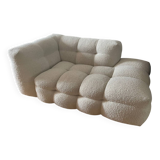Ecru chaise longue sofa