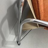 Chromed functionalist sofa by Viliam Chlebo, 1970´s, Czechoslovakia