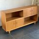 Vintage German Pine Wood Side Board