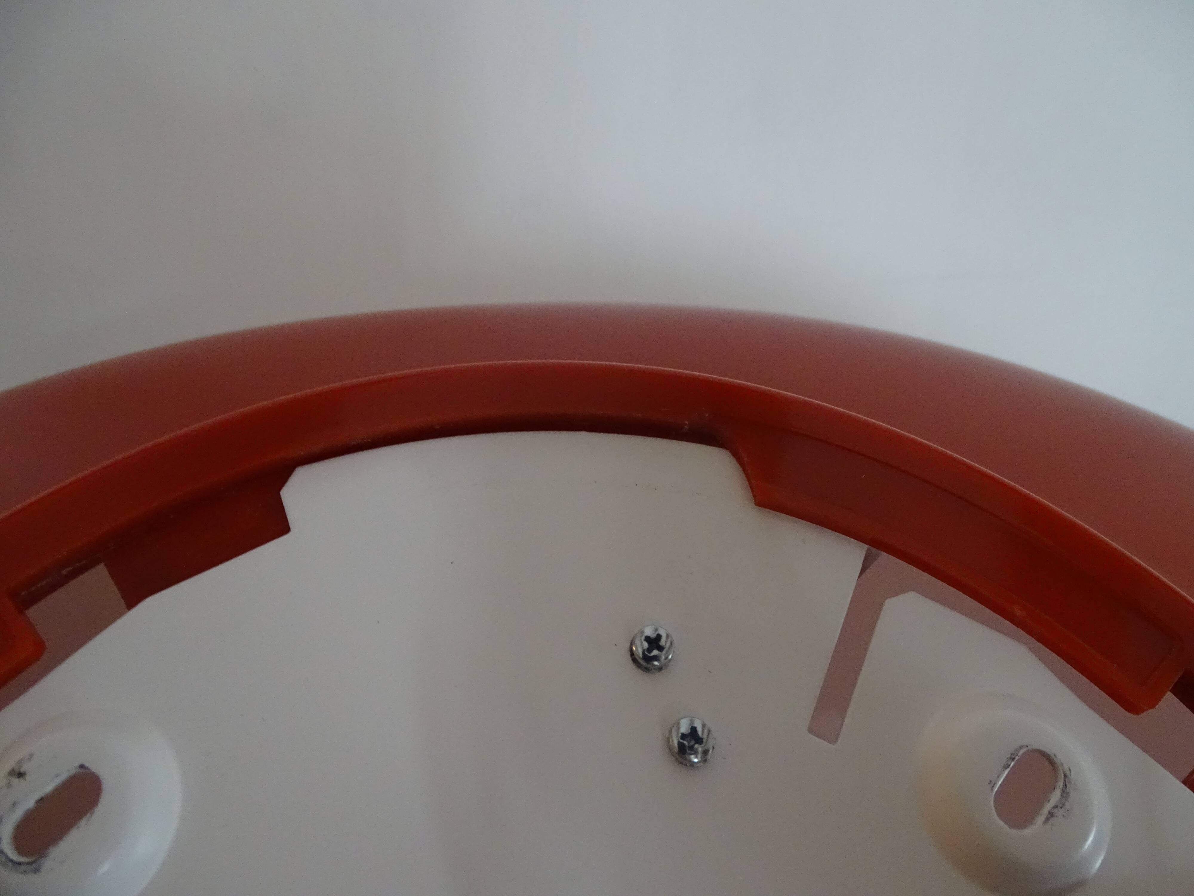 ARTEMIDE 1980 oval design wall light by Patrick Jouin orange/white 1