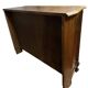 curved wooden buffet with double secret compartment in Louis XV style made of oak