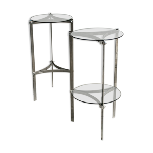 paire de sellettes modernistes
