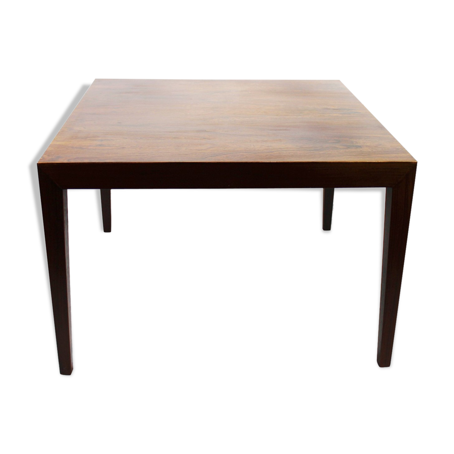 Table basse de bois de rose par Severin Hansen pour Haslev Furniture des années 1960.