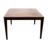 Table basse de bois de rose par Severin Hansen pour Haslev Furniture des années 1960.