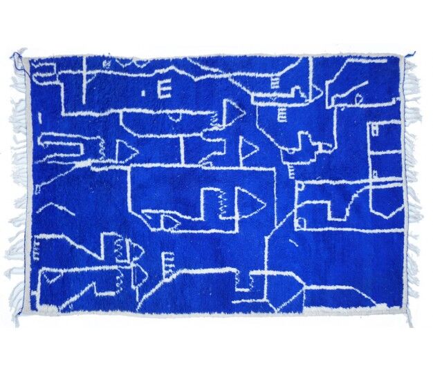 Colorful Berber carpet 257x153cm