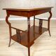 Table basse en acajou brun Art Nouveau du début du 20e siècle, années 1950