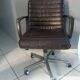 1970 vintage leather swivel office chair
