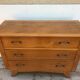 Ancienne commode scandinave 3 tiroirs bois pieds compas années 50 vintage