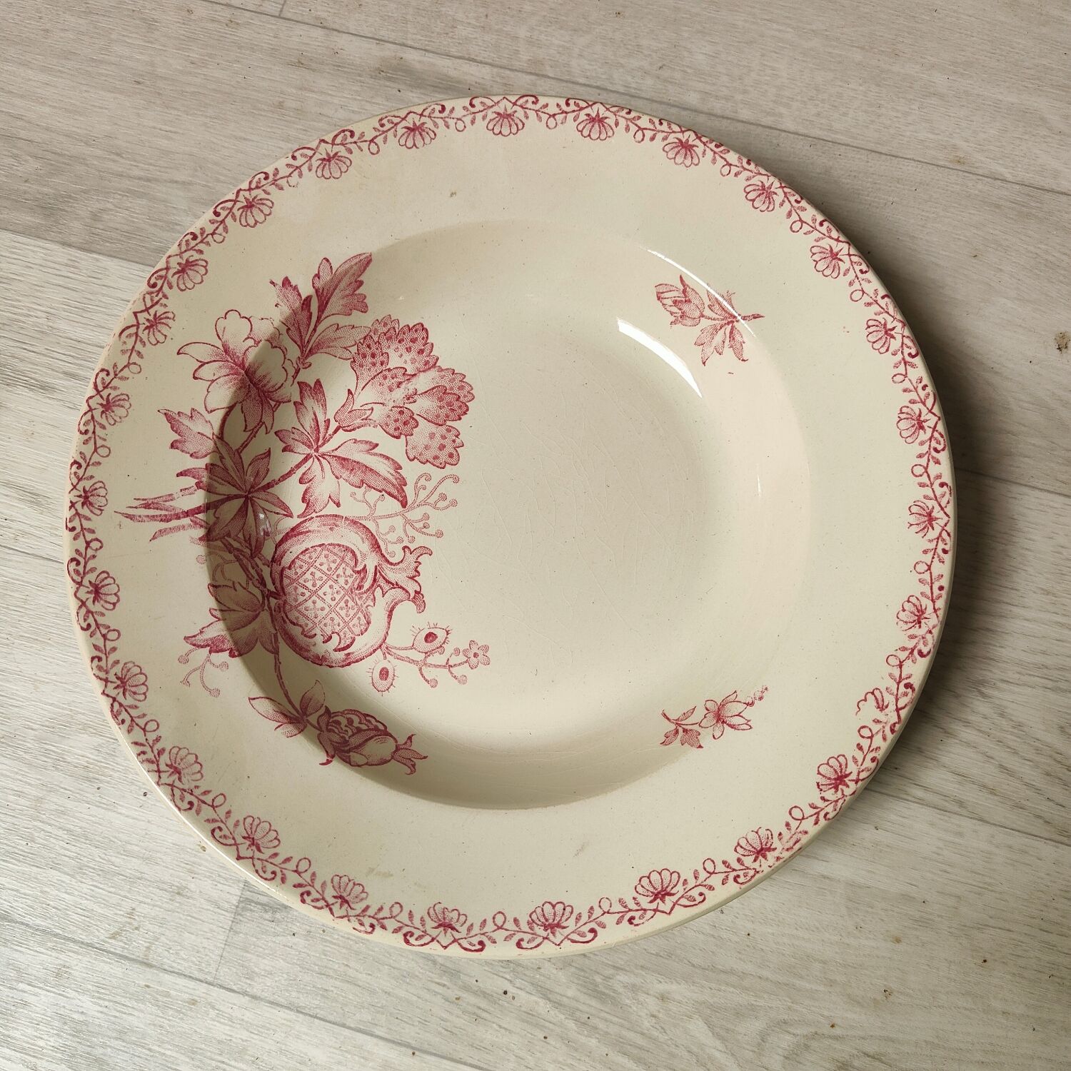 6 plates in iron clay U&C Sarreguemines Digoin
