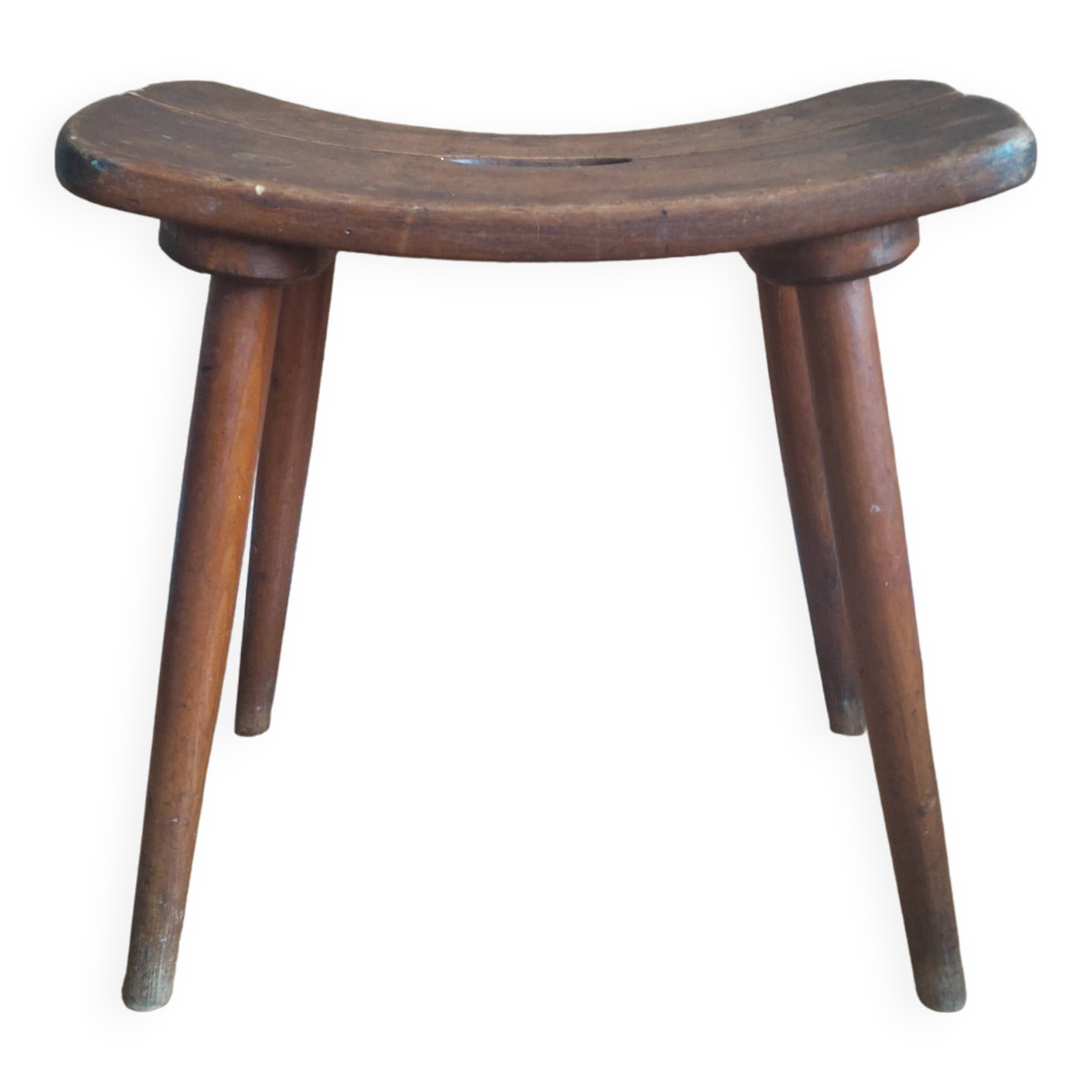 Tabouret en bois mid Century