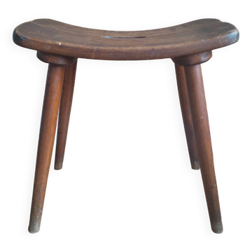 Tabouret en bois mid Century