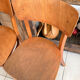Set of 3 vintage Thonet bistro chairs