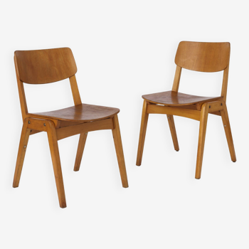 Pair Retro Chairs, 1950s-1960s Vintage Germany
