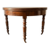 Table ronde convertible demi-lune en bois massif